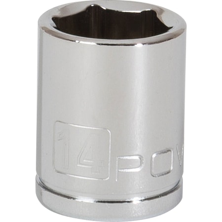 Powerbuilt 1/4" Drive X 14Mm 6Pt Socket 641896